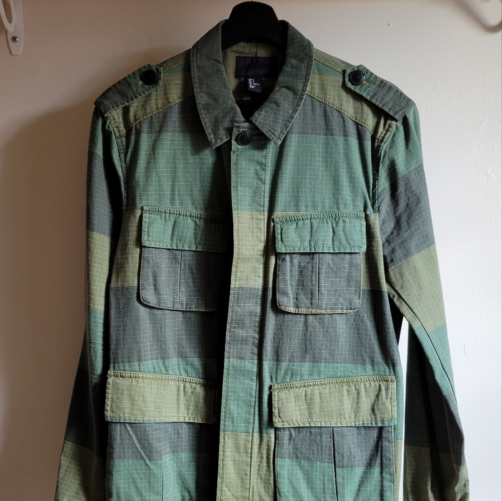 H&M (Purple Label) Camo Jacket